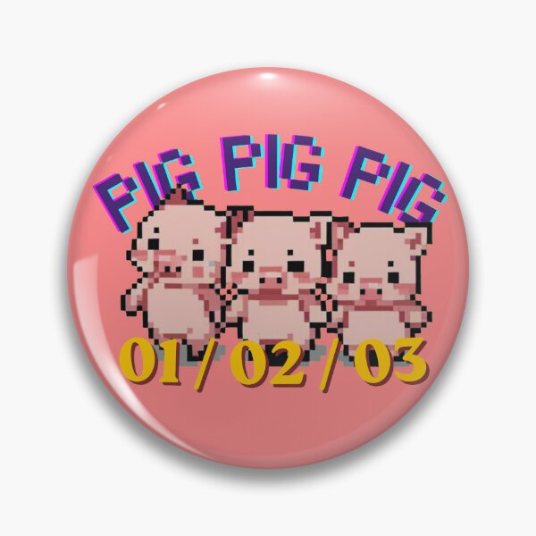 Item preview, Retro Pixel Pig Triplets - Game Start! designed and sold by HanaToKatana Creative.