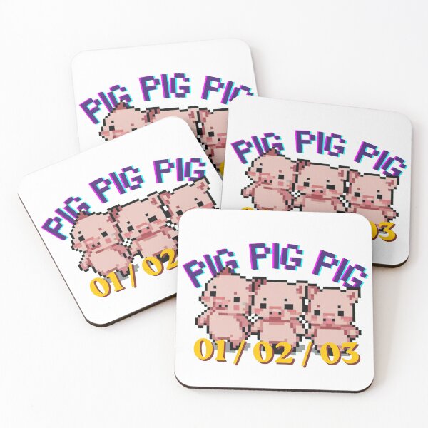 Item preview, Retro Pixel Pig Triplets - Game Start! designed and sold by HanaToKatana Creative.