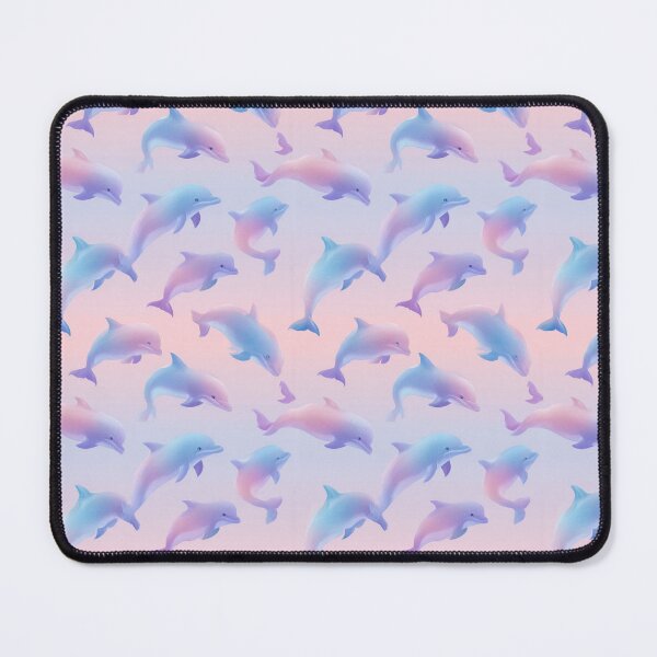 Item preview, Pastel Gradient Dolphins Ocean Pattern designed and sold by NicolasGlowArt.