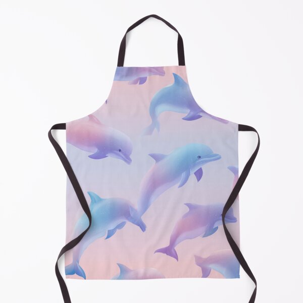Item preview, Pastel Gradient Dolphins Ocean Pattern designed and sold by NicolasGlowArt.