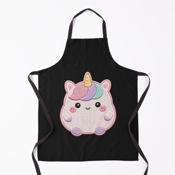 Item preview, Super Cute Kawaii Unicorn Embroidery Patch Style | Chibi Pastel Pink Lavender Unicorn Aesthetic | Cute Fantasy Design designed and sold by ColorSplash123.