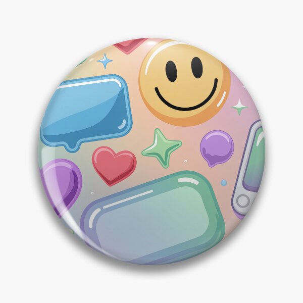 Item preview, Y2K Bubble Icons Collage – Retro Tech Aesthetic Pastel Sticker Design designed and sold by Tamas Das.