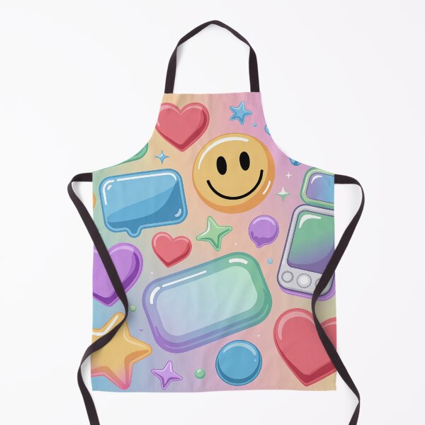 Item preview, Y2K Bubble Icons Collage – Retro Tech Aesthetic Pastel Sticker Design designed and sold by Tamas Das.