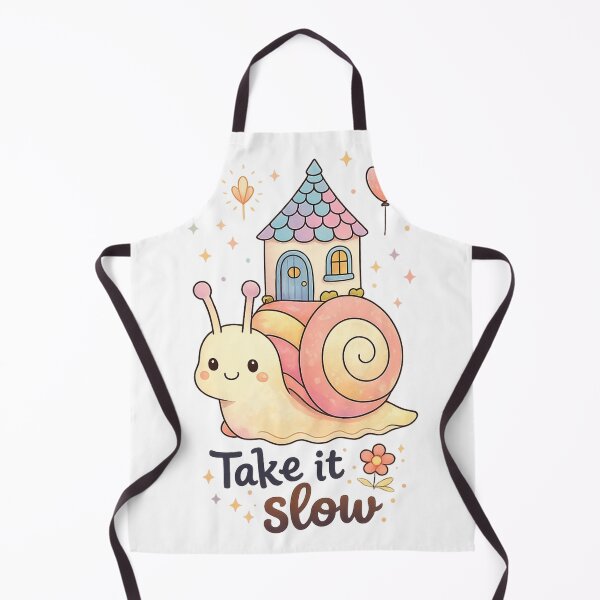 Item preview, Take It Slow Cute Snail Positive Design designed and sold by SoftSproutstu.
