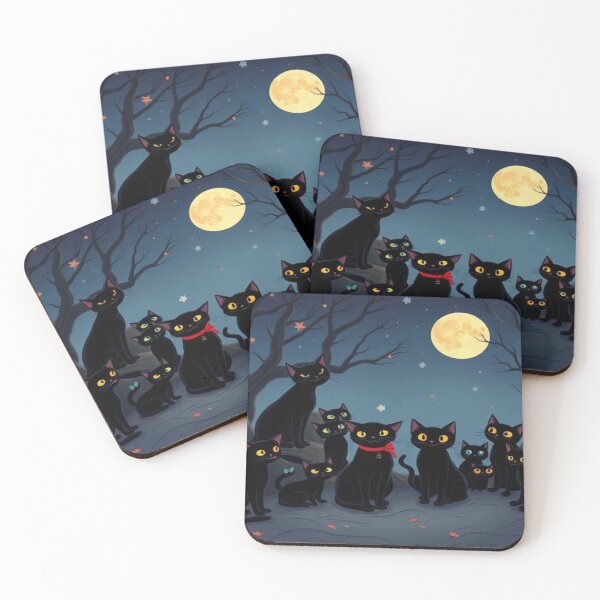 Item preview, Spooky Black Cats designed and sold by AllAroundArtist.