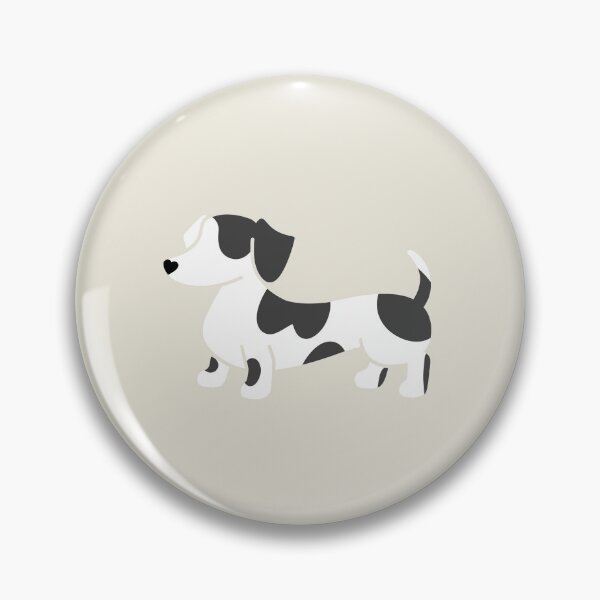 Item preview, Adorable Smooth Black Piebald Dachshund Sausage Dog Silhouette designed and sold by Laura Deakin Artist.