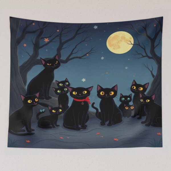 Item preview, Spooky Black Cats designed and sold by AllAroundArtist.