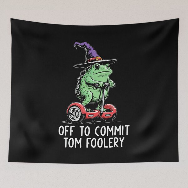 Item preview, Whimsical Frog Wizard Off To Commit Tom Foolery designed and sold by wansilastomi.