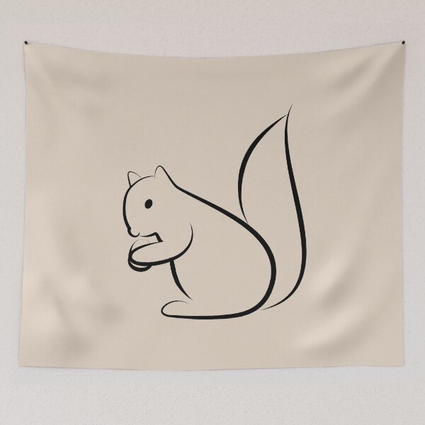Item preview, Line Art Squirrel Illustration designed and sold by OG-Graphics.