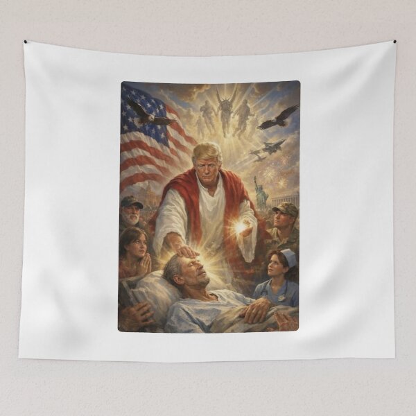 Item preview, Trump Jesus designed and sold by ZalcArtStore.