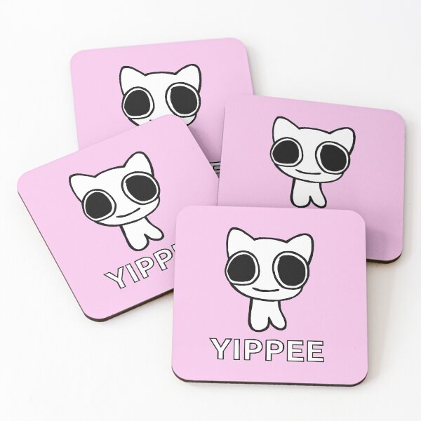 Item preview, Yippee Cat! Cute Creature Meme designed and sold by PickledjoArt.