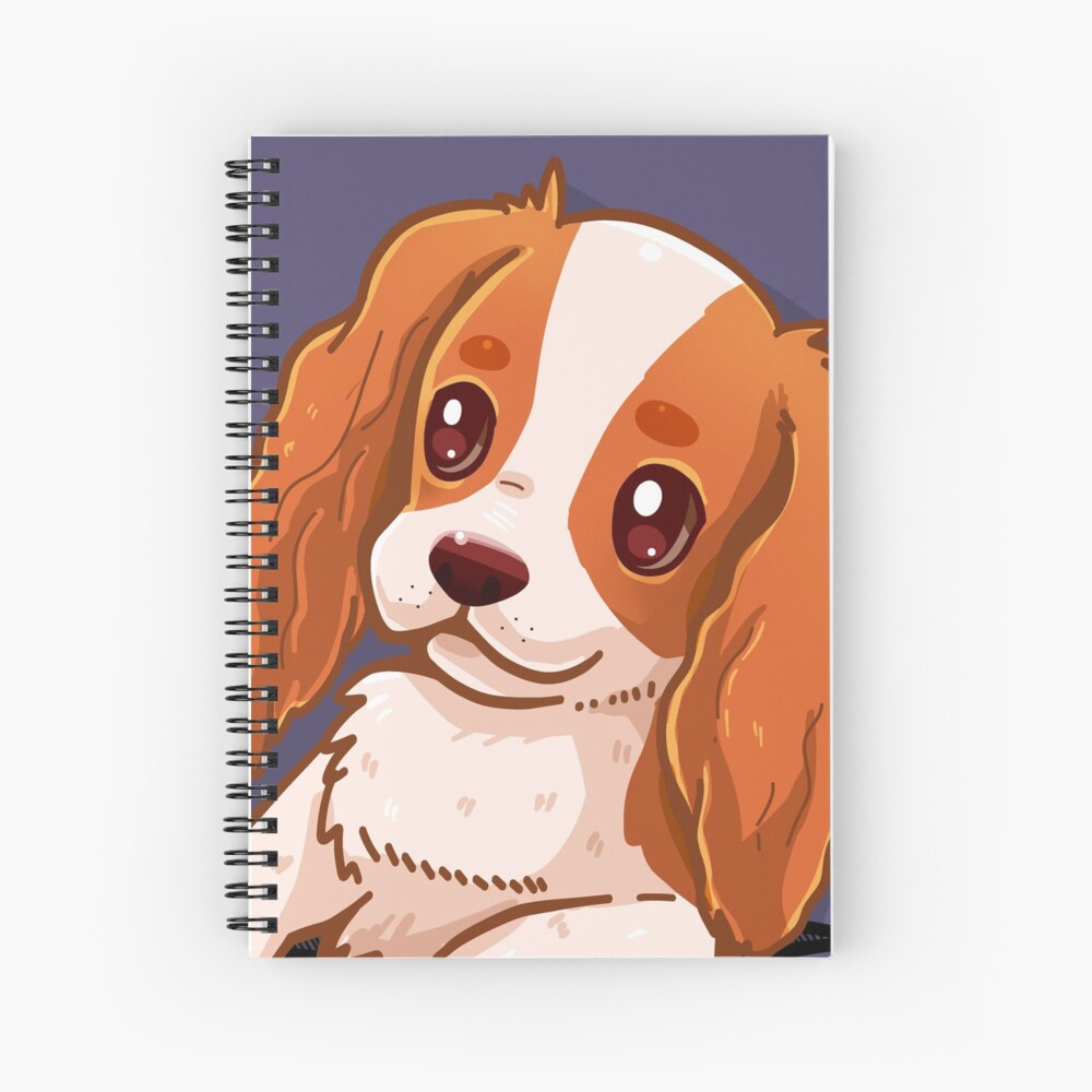 Cahier A Spirale Pocket Chien Cavalier King Charles Spaniel Par Techranova Redbubble