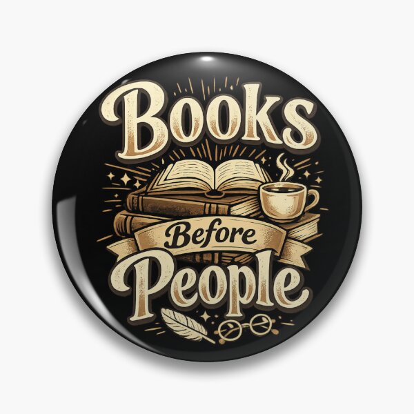 Item preview, Books Before People – Introvert Reader Aesthetic, Dark Academia Book Lover Quote, Anti Social Bibliophile Humor designed and sold by Ladys-Gents.