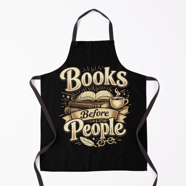 Item preview, Books Before People – Introvert Reader Aesthetic, Dark Academia Book Lover Quote, Anti Social Bibliophile Humor designed and sold by Ladys-Gents.