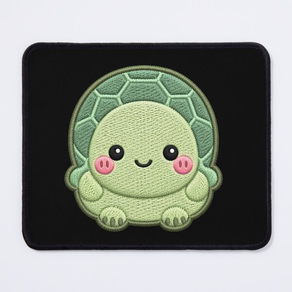 Item preview, Super Cute Kawaii Turtle Embroidery Patch Style | Chibi Pastel Green Turtle Aesthetic | Cute Animal Design designed and sold by ColorSplash123.