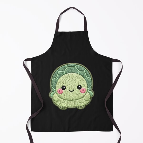 Item preview, Super Cute Kawaii Turtle Embroidery Patch Style | Chibi Pastel Green Turtle Aesthetic | Cute Animal Design designed and sold by ColorSplash123.