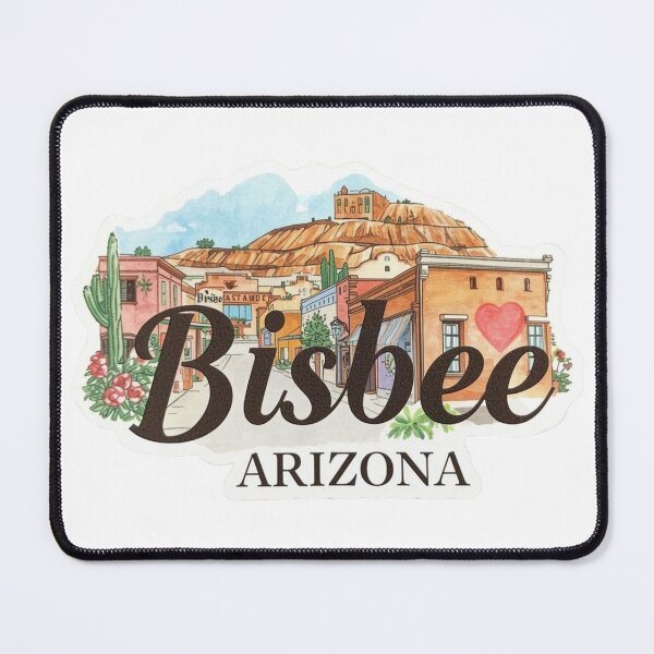 Item preview, Bisbee, Arizona Water Color Landscape designed and sold by PamLeeDesign.