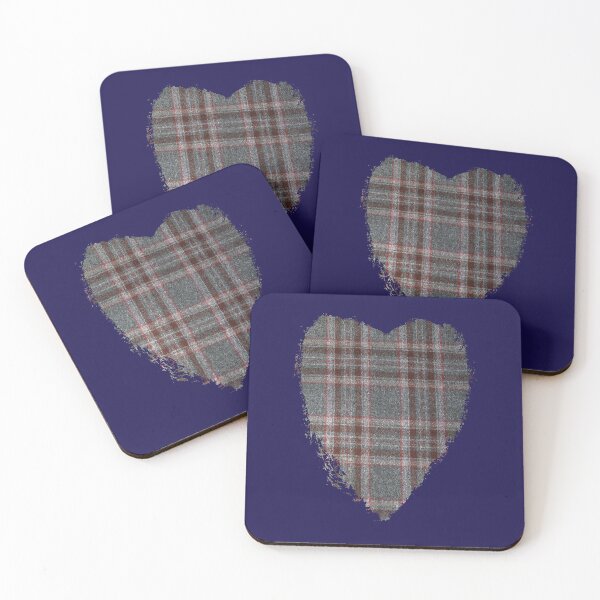 Item preview, Grey and Red Tartan Heart designed and sold by Murph's Images.