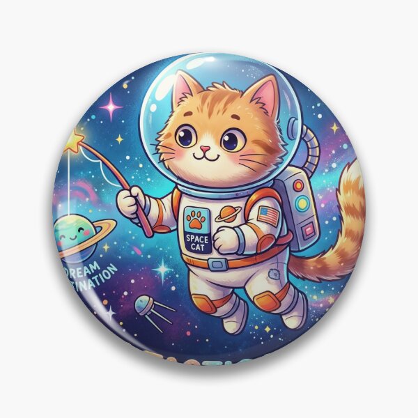 Item preview, Meow-tastic Voyages: Cute Space Cat Galaxy Art designed and sold by Yaser-Design.