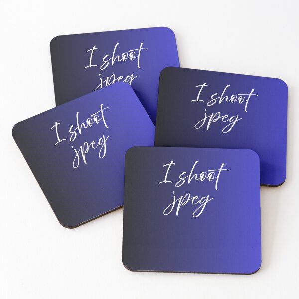 Item preview, I Shoot JPEG Minimal Photography Quote Design designed and sold by onubi.