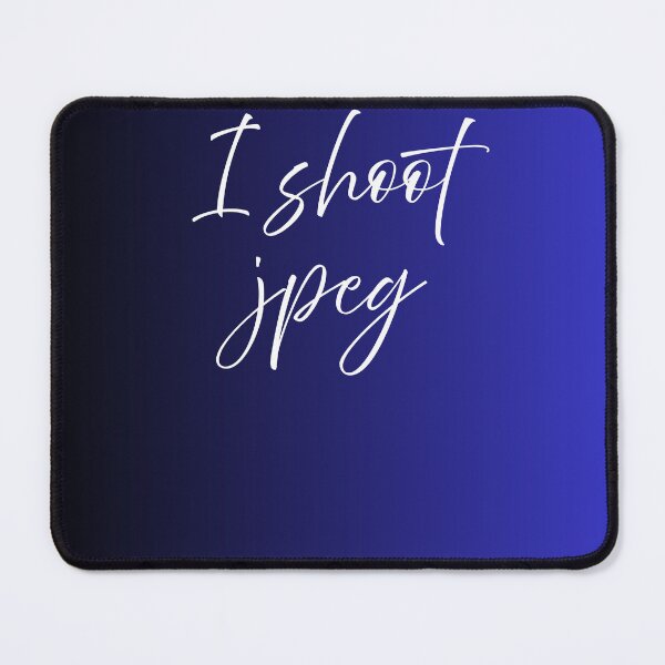 Item preview, I Shoot JPEG Minimal Photography Quote Design designed and sold by onubi.