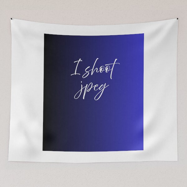Item preview, I Shoot JPEG Minimal Photography Quote Design designed and sold by onubi.