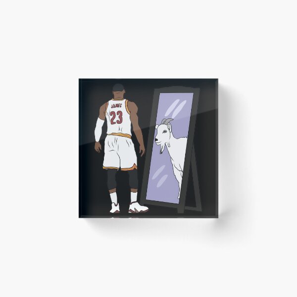 Item preview, LeBron James Mirror GOAT (Cleveland)  designed and sold by KARFAL.