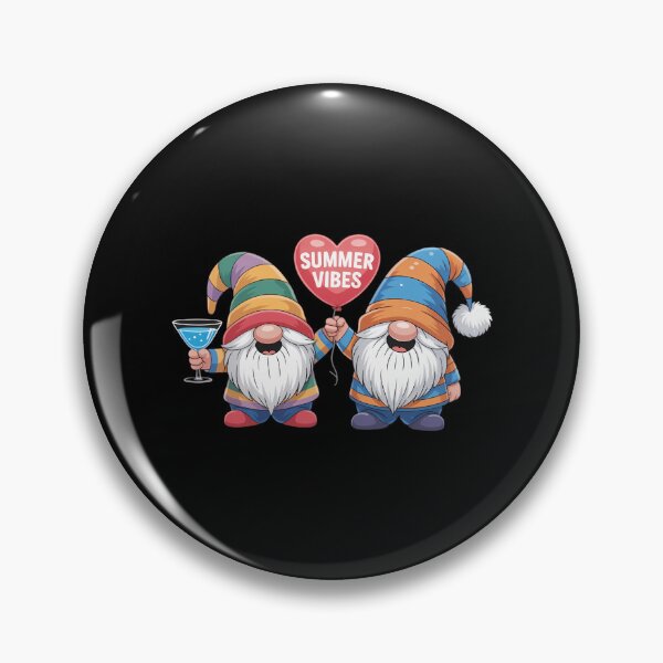 Item preview, Cute Beach Gnomes With Heart Balloons And Summer Vibes designed and sold by IdunayaStore.