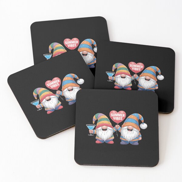 Item preview, Cute Beach Gnomes With Heart Balloons And Summer Vibes designed and sold by IdunayaStore.