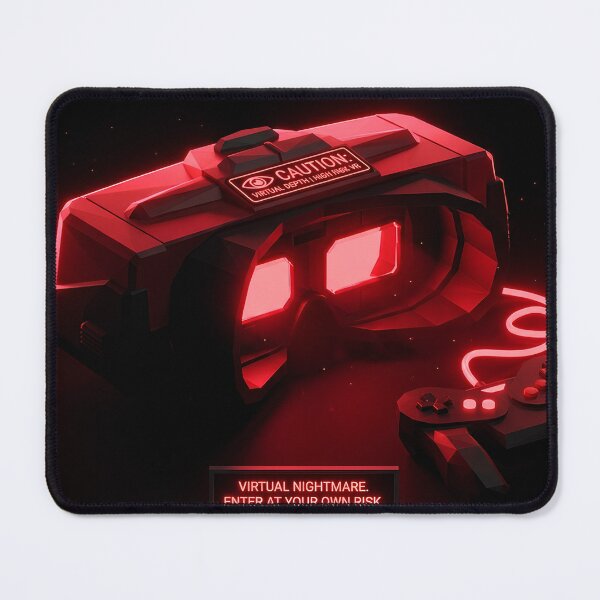 Item preview, Virtual Nightmare Low Poly Retro VR Gaming Illustration designed and sold by PhoenixDrake.