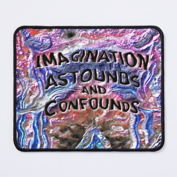 Item preview, imagination astounds 25 dark glass geometric typographic abstract design designed and sold by SmashingDeals.
