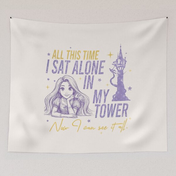 Item preview, Lonely Princess Tower Quote Fantasy Girl Dreamy Aesthetic Classic T Shirt designed and sold by thudoando.