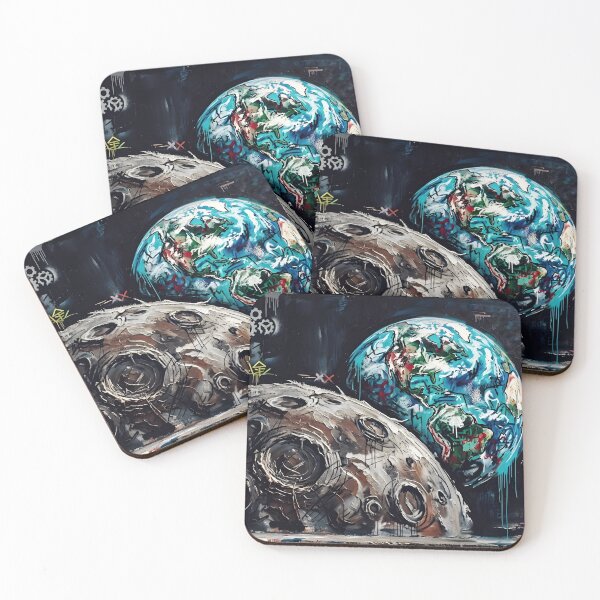Item preview, Urban Earthrise | Neo-Expressionist Lunar Graffiti | Street Art Space Study designed and sold by SergioMiklos.