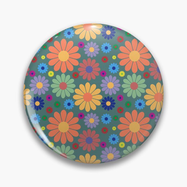 Item preview, Spring arrives multicolored floral print design with green background designed and sold by Martapp.