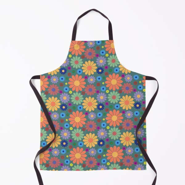 Item preview, Spring arrives multicolored floral print design with green background designed and sold by Martapp.