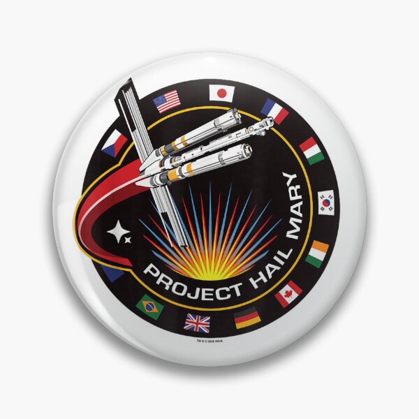 Item preview, Project Hail Mary Spaceship Mission Badge Poster designed and sold by ZalcArtStore.