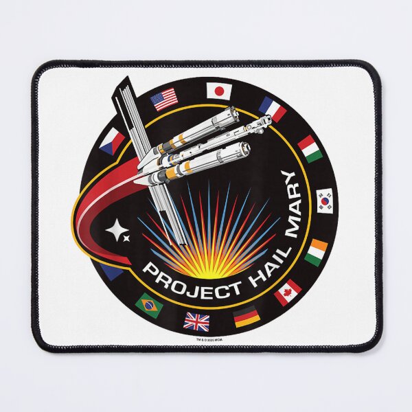 Item preview, Project Hail Mary Spaceship Mission Badge Poster designed and sold by ZalcArtStore.