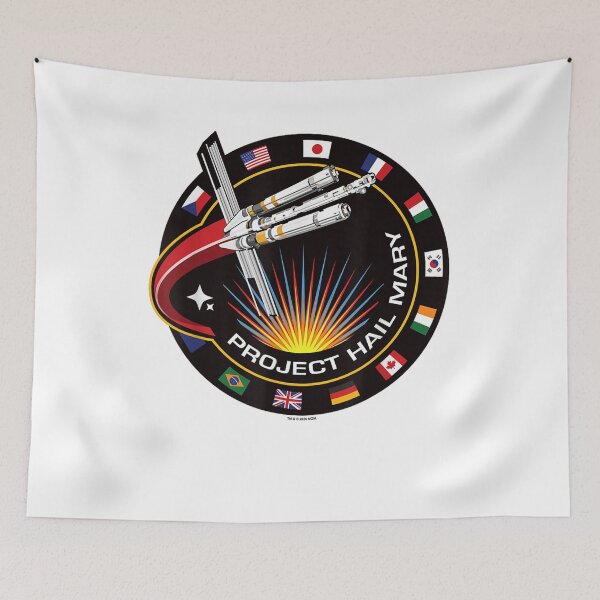 Item preview, Project Hail Mary Spaceship Mission Badge Poster designed and sold by ZalcArtStore.