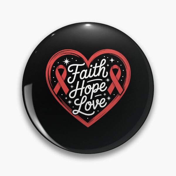 Item preview, World Aids Day Red Ribbon Faith Hope Love Aids Support designed and sold by EllenJast.