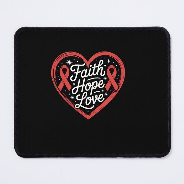Item preview, World Aids Day Red Ribbon Faith Hope Love Aids Support designed and sold by EllenJast.
