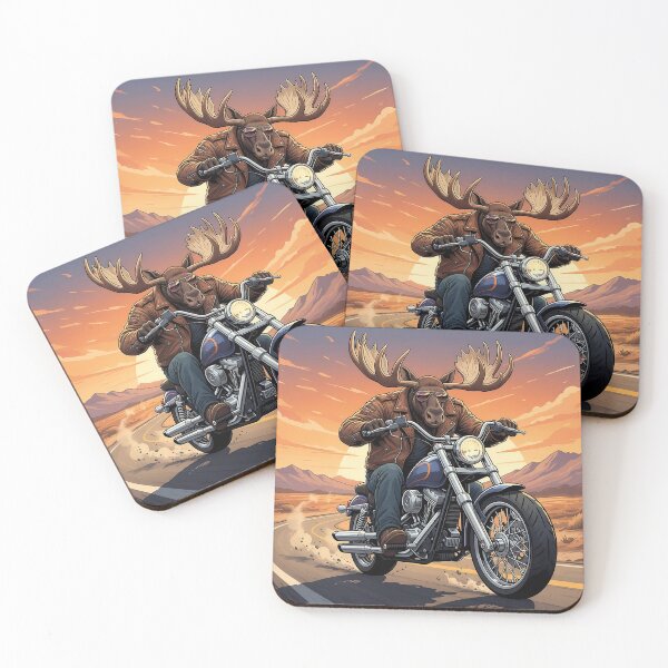 Item preview, Biker Moose Riding Classic Cruiser Motorcycle designed and sold by ASMAR B.