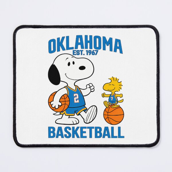 Artikelvorschau, Snoopy und Woodstock Oklahoma City Thunder entworfen und verkauft von JonathalIngham.
