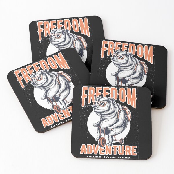 Item preview, Freedom Adventure Bear Design - Retro Never Look Back Graphic designed and sold by GenZFashion000.