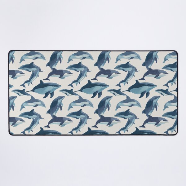 Item preview, Swimming Dolphins Ocean Sea Life Pattern designed and sold by NicolasGlowArt.