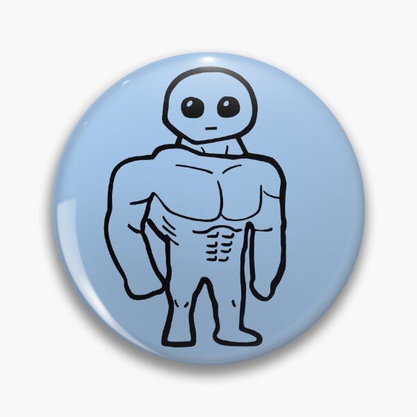 Item preview, Yippee! Cute Sad Muscular Creature Meme designed and sold by PickledjoArt.