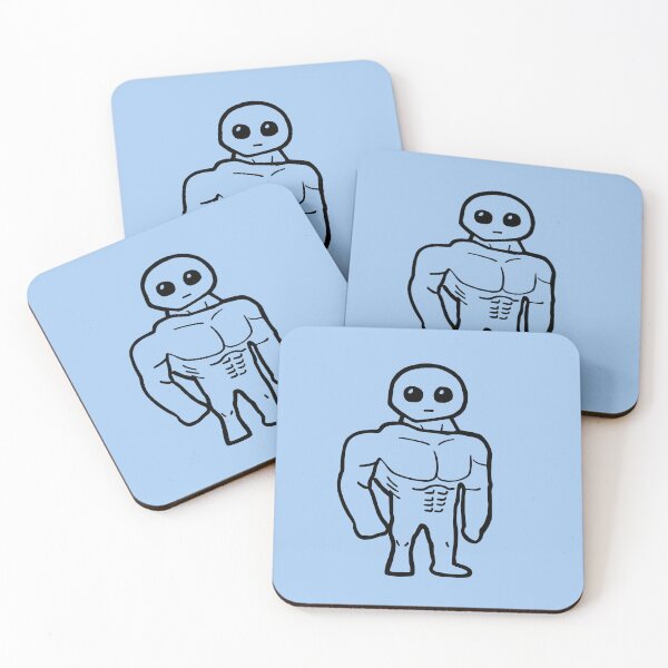 Item preview, Yippee! Cute Sad Muscular Creature Meme designed and sold by PickledjoArt.