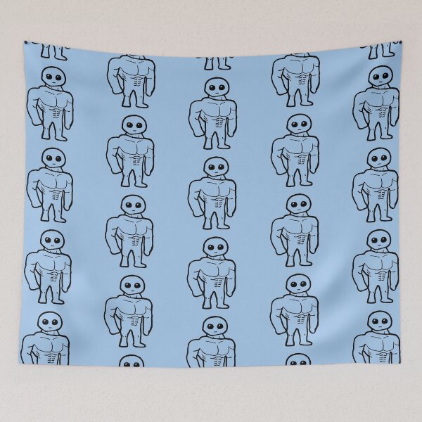 Item preview, Yippee! Cute Sad Muscular Creature Meme designed and sold by PickledjoArt.
