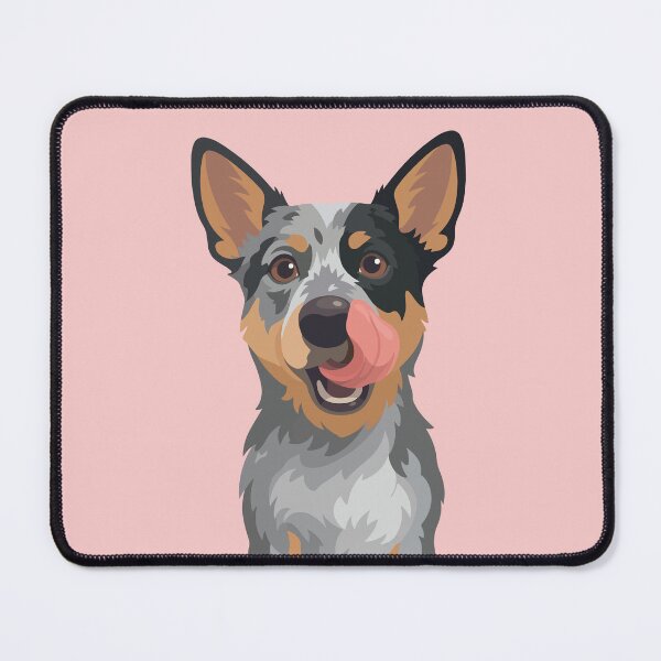 Item preview, Blue Heeler Australian Cattle Dog Tongue Out Art designed and sold by BrownHorse90s.