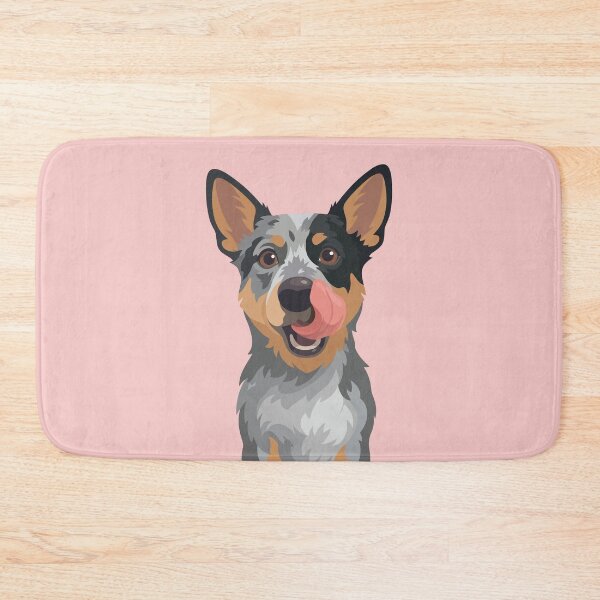 Item preview, Blue Heeler Australian Cattle Dog Tongue Out Art designed and sold by BrownHorse90s.