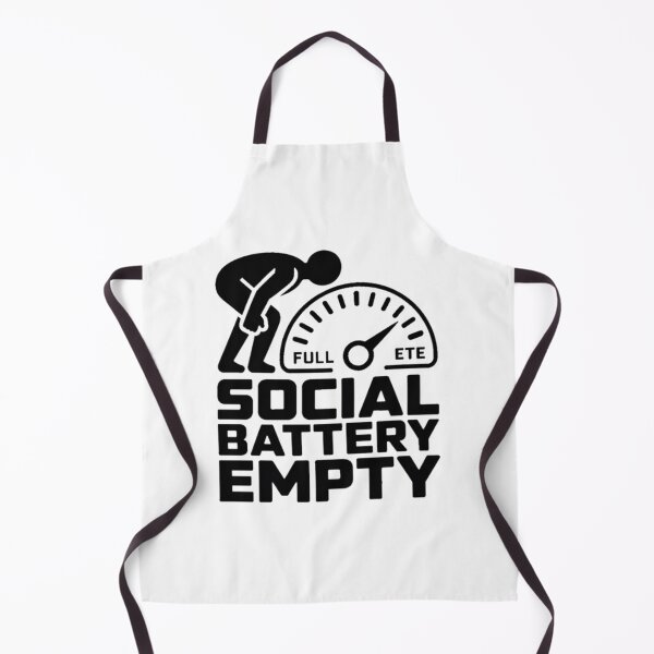 Item preview, Social Battery Empty Funny Introvert Design designed and sold by YounexxART.
